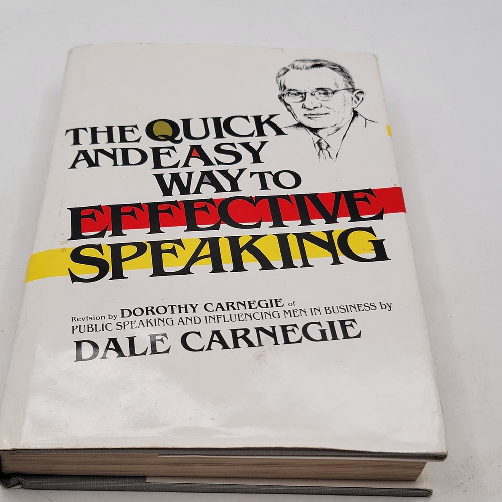 Dale Carnegie The Quick and Easy Way to Effective Speaking Hardcover 29th Good